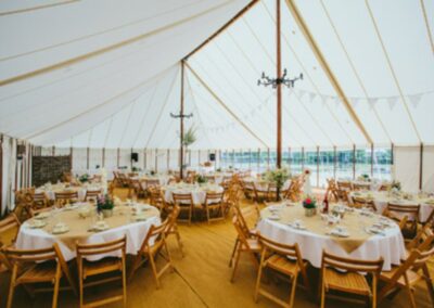 Interior shot of a traditional marquee by County Marquees East Anglia