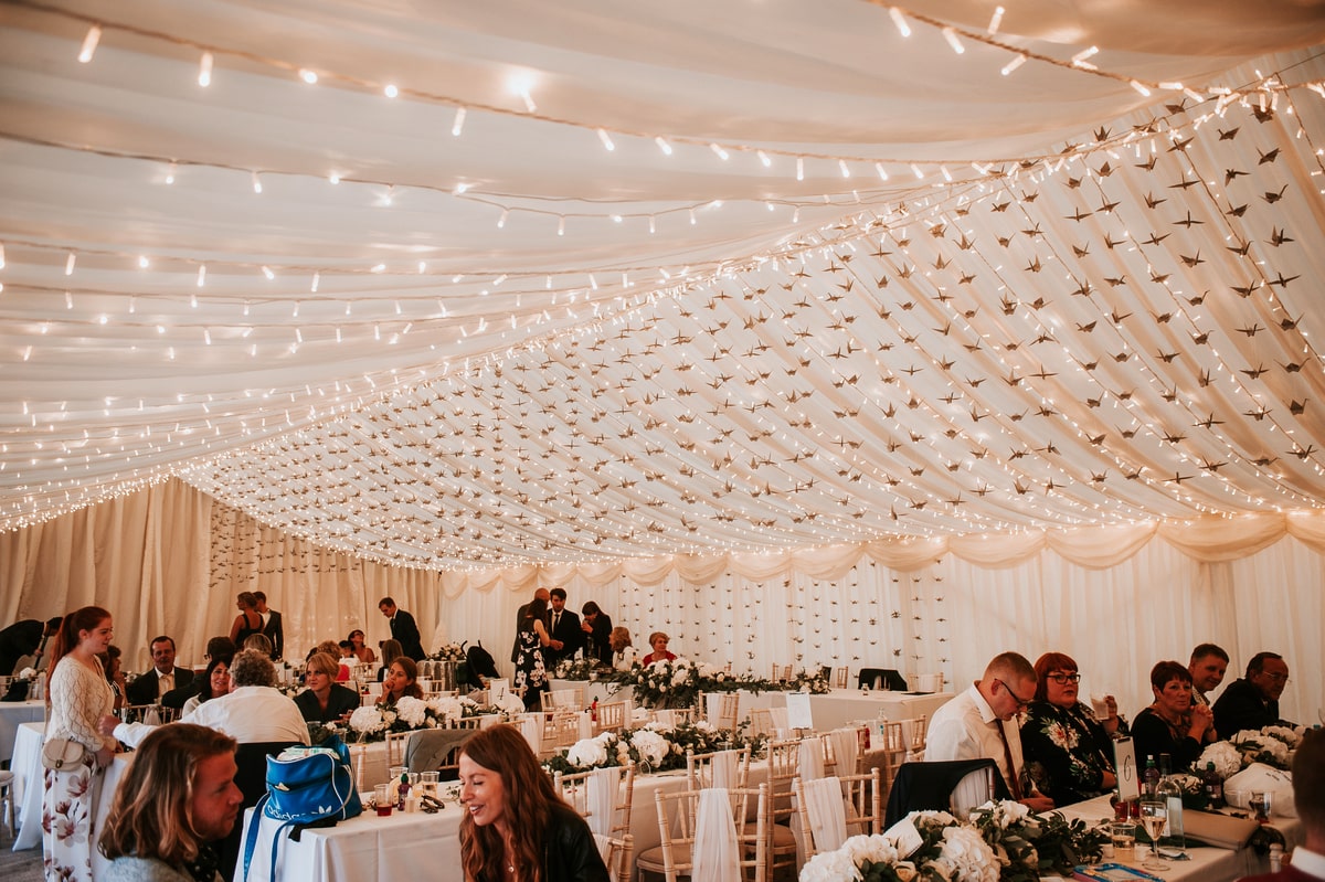 Decorated clear span marquee in Essex | County Marquees East Anglia