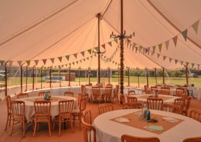 Interior shot of one of our Sail Cloth Marquees in Essex | County Marquees East Anglia