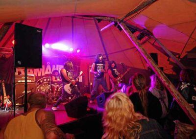 Band playing inside a tipi hired for an event in Essex | County Marquees East Anglia
