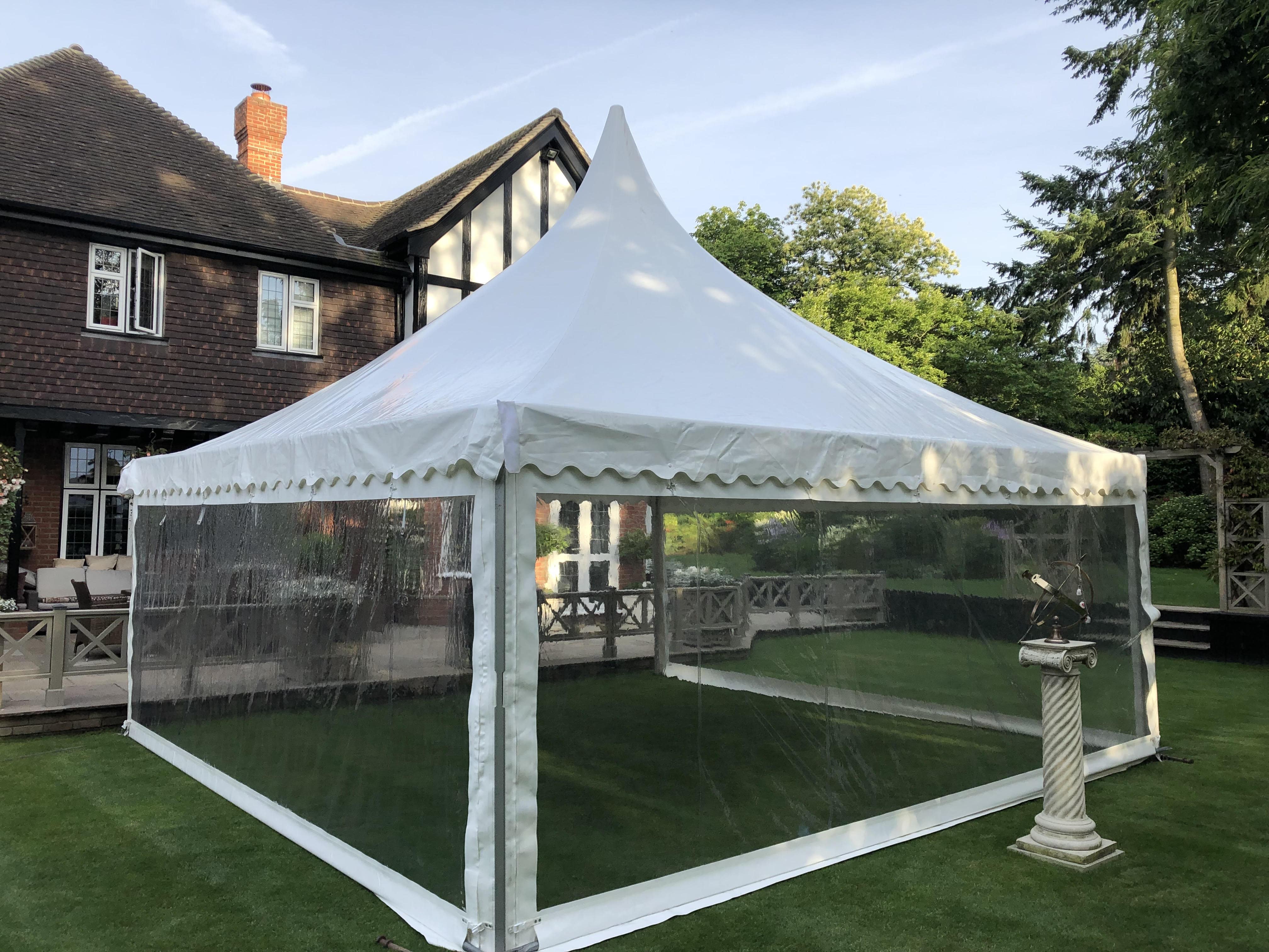 Chinese Hat marquee hire by County Marquees East Anglia Canopies and pagoda