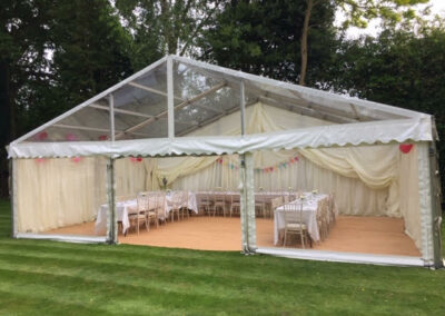 Clear Span Marquee Hire in Essex by County Marquees East Anglia