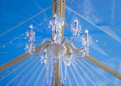 wedding marquee chandelier hire in Essex by County Marquees East Anglia