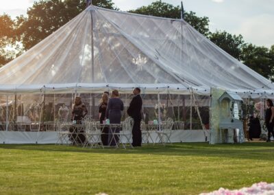 Exterior shot of a marquee hired from County Marquees East Anglia