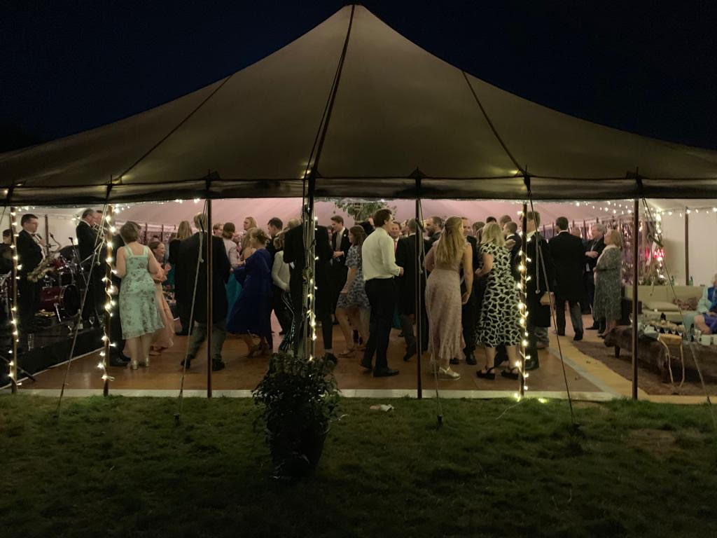 Traditional marquee hired by County Marquees East Anglia