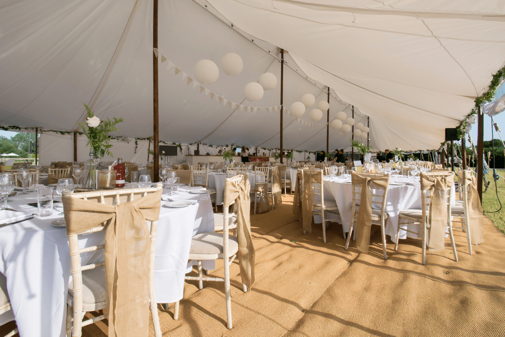 Sail Cloth Marquee with Flooring | Wedding in Suffolk | County Marquees East Anglia