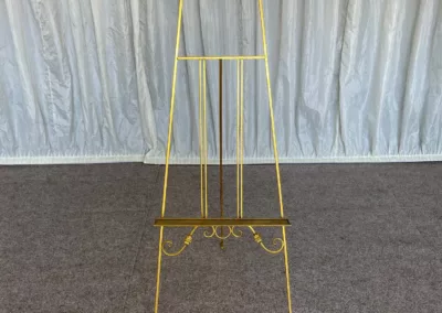 Gold Easel | County Marquees