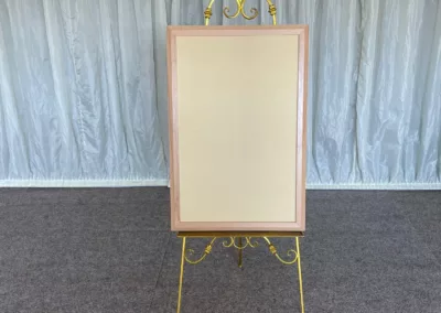 Gold Easel with Board | County Marquees