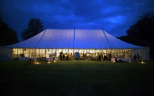 Marquee colchester hire at night by County Marquees East Anglia