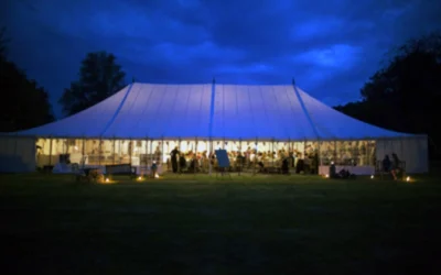 Marquee colchester hire at night by County Marquees East Anglia