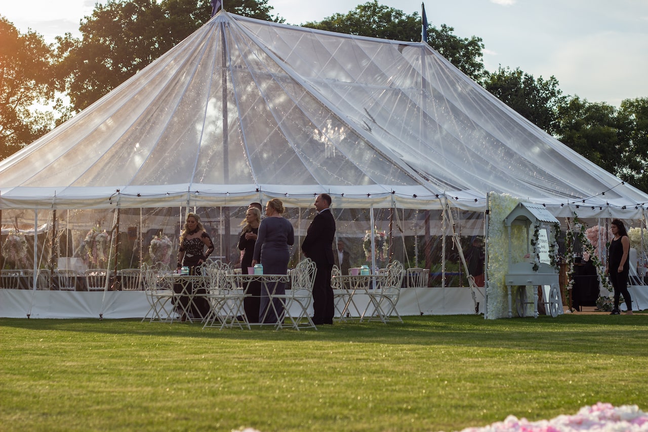 Transparent party tent by marquee hire service County Marquees East Anglia
