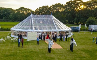 Transparent party tent by marquee hire service County Marquees East Anglia