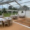 Set up clear span marquee
