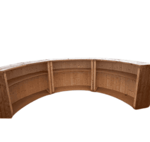 semi circle rustic bar by county marquees