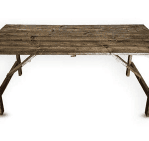 6ft6 x 2ft4 chunky table reclaimed wood by county marquees