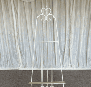 Cream Easel | County Marquees