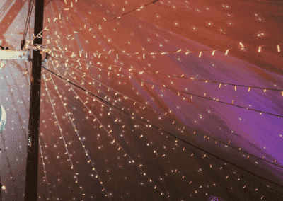 fairy lighting by county marquees