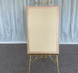 Gold Easel with Board | County Marquees