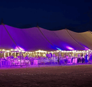 colour changing uplighters by county marquees