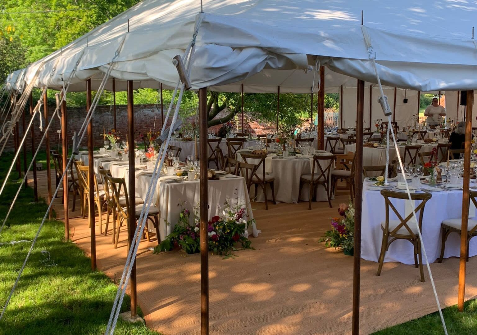 Rented furniture for marquee hire in East Anglia
